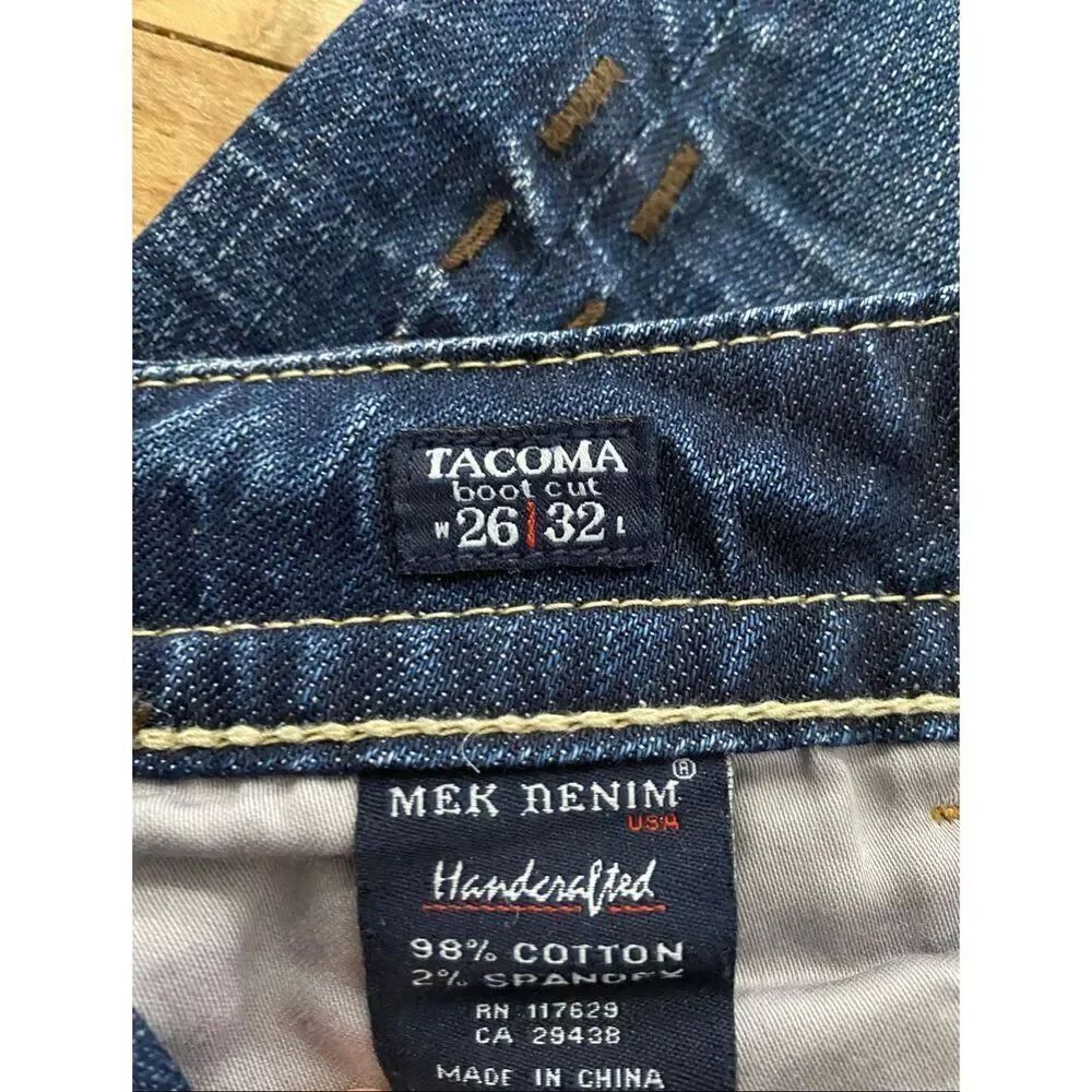 MEK Denim Women’s Bootcut Jeans Buckle 26x32 - Picture 5 of 5